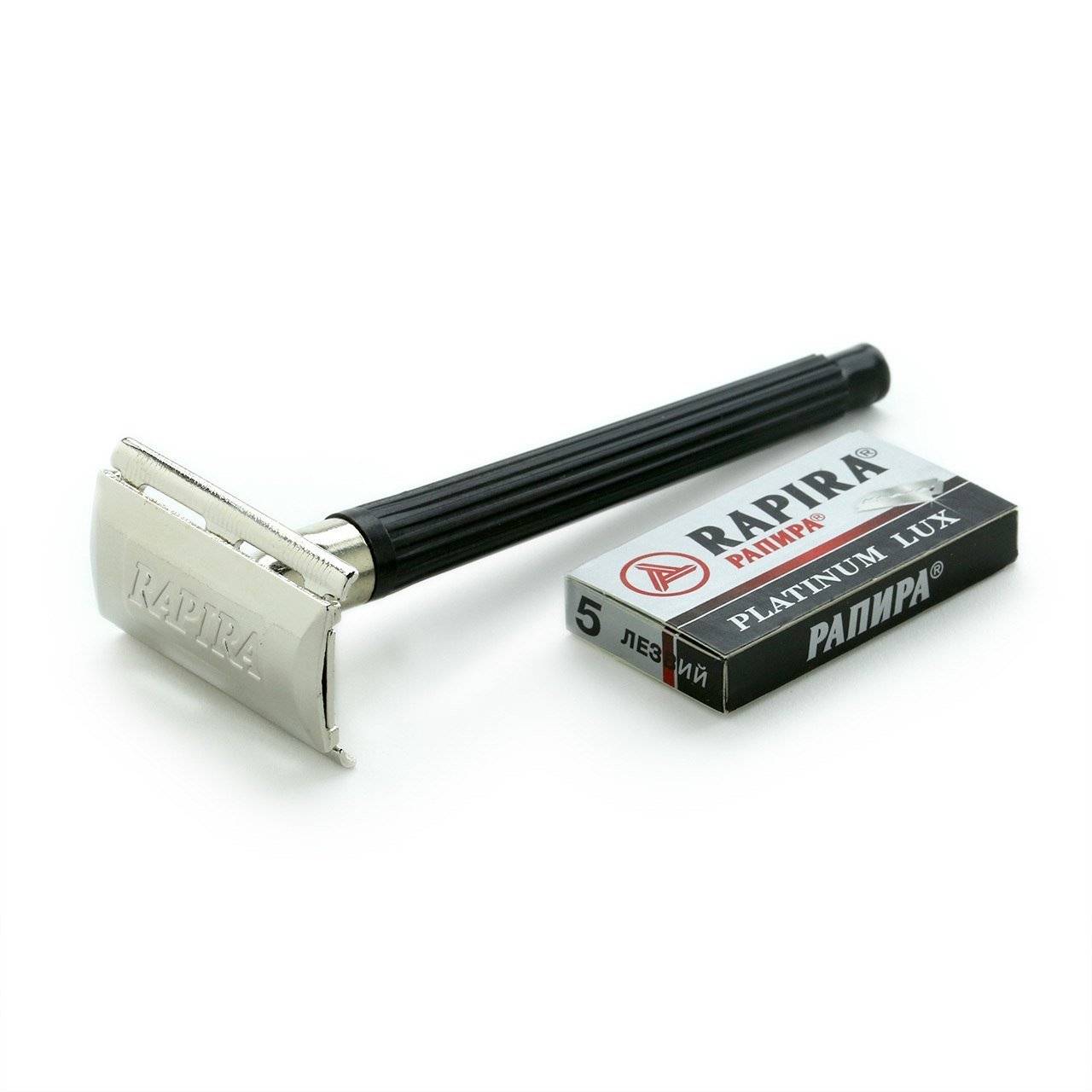 Rapira Platinum Lux Double Edge Safety Razor Made in Russia