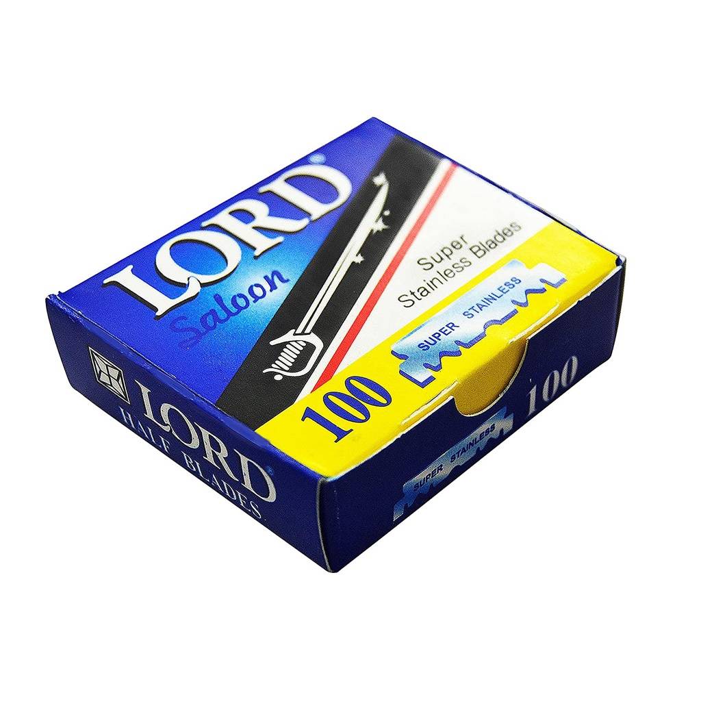 Lord Super Stainless Single Edge Razor Blade 100pc for Barbers Professional