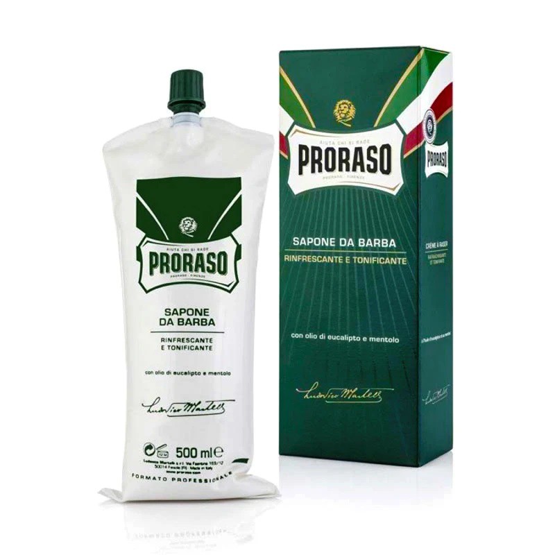 Proraso Green Shaving Cream Tube Eucalyptus and Mentol 5ml